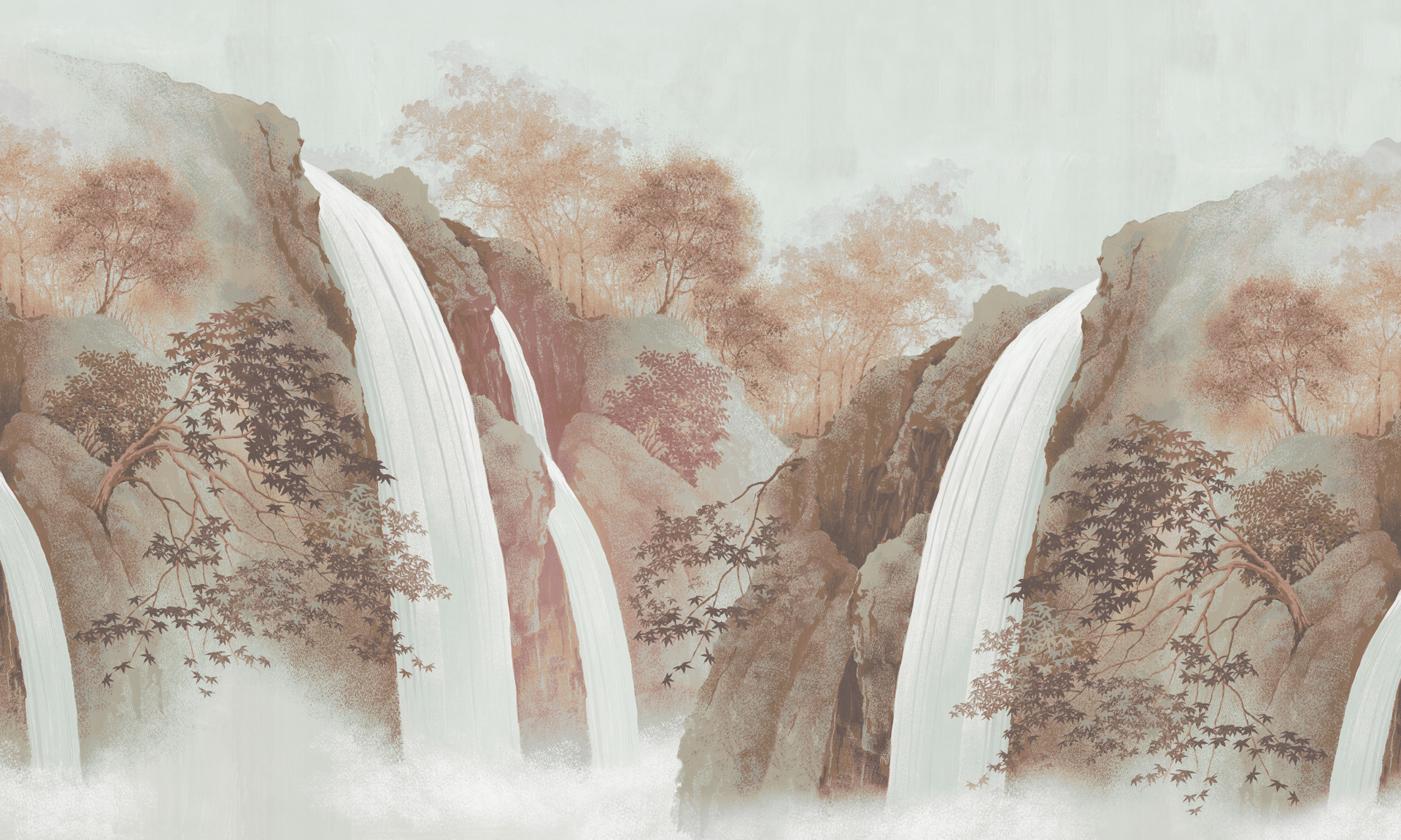 Панно Loymina Пейзаж Водопад ART5 012 3×5